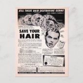  sparen Uw Briefkaart van de Reclame van het Haar (Voorkant)