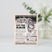  sparen Uw Briefkaart van de Reclame van het Haar (Staand voorkant)