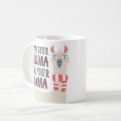 Sparen Uw Drama voor Uw Llama Koffiemok (Voorkant links)