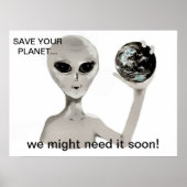 Sparen Uw Planet Poster (Voorkant)