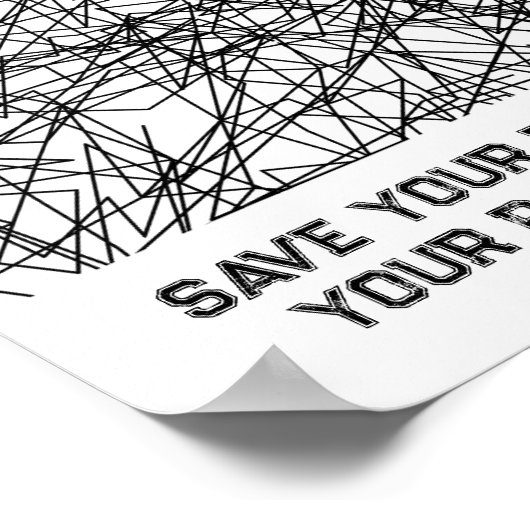 Sparen uw tranen voor uw pasta water Poster (Hoek)