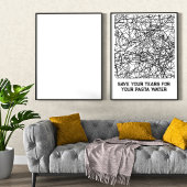 Sparen uw tranen voor uw pasta water Poster