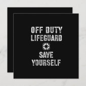 Sparen uzelf Lifeguard Pool Guard Off Kaart (Voorkant / Achterkant)