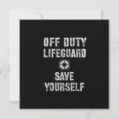 Sparen uzelf Lifeguard Pool Guard Off Kaart (Voorkant)