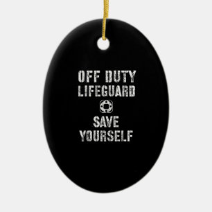 Sparen uzelf Lifeguard Pool Guard Off Keramisch Ornament