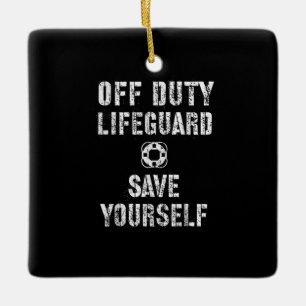 Sparen uzelf Lifeguard Pool Guard Off Keramisch Ornament