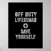 Sparen uzelf Lifeguard Pool Guard Off Poster (Voorkant)