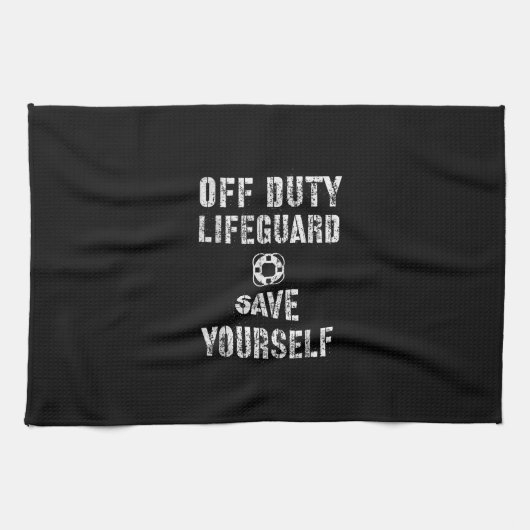 Sparen uzelf Lifeguard Pool Guard Off Theedoek (Horizontaal)