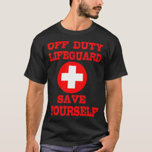 Sparen uzelf Lifeguard Swimming Pool Guard Off Du T-shirt