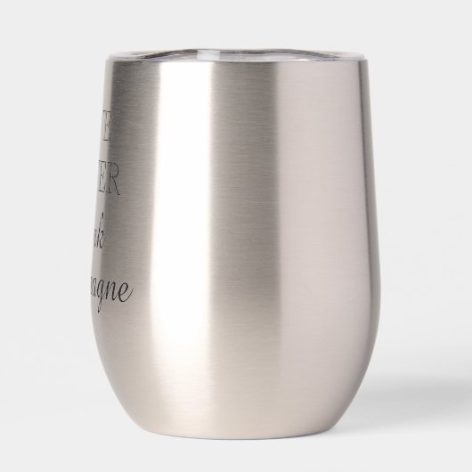 Sparen Water Drink Champagne grappig (Achterkant)