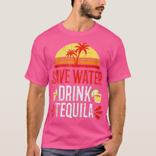 Sparen Water Drink Tequila Mexico Drink Partij Bea T-shirt