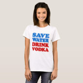 Sparen Water Drink Vodka T-shirt (Voorkant volledig)