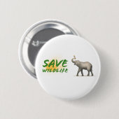 Sparen Wildlife, Moeder Natuur Ronde Button 5,7 Cm (Voorkant /achterkant)