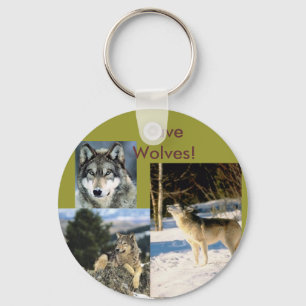 Sparen Wolven Sleutelhanger