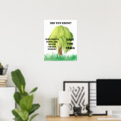 Spares Trees Conserve Environmental Animal Habitat Poster (Thuiskantoor)