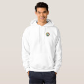 SPARETIMES Mannen ZWARTE letter Pullover Hoodie (Voorkant volledig)