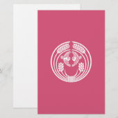 Spargen in omhullende planten van rijst briefpapier (Voorkant / Achterkant)