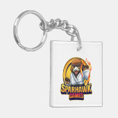 SparhawkGames + Dojo Squad logo keyring Sleutelhanger (Voorkant Links)