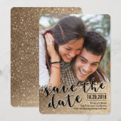 Sparing Love Photo Save the Date Card (Voorkant / Achterkant)