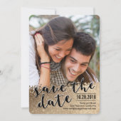 Sparing Love Photo Save the Date Card (Voorkant)