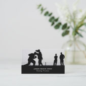 Sparing Match, Boxer, Boxing Trainer Visitekaartje (Staand voorkant)