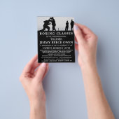 Sparing Match, de Bokende Klasse Advert Flyer (Hand)