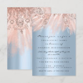 Spark Dress Roos Gold Bridal Sweet 16th Blue Kaart (Voorkant / Achterkant)