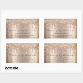 Spark Extension Makeup Beauty Salon Microblading Rechthoekige Sticker (Vel)