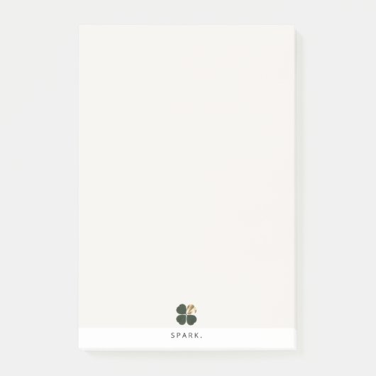 Spark. Gilded Clover Luxe Minimalist Post-it Notes (Voorkant)