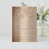 Spark Glitter Drips Roze Moederdag Theepartij Kaart (Staand voorkant)