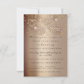 Spark Glitter Druppels Roze Moederdag Theepartij Kaart (Voorkant)