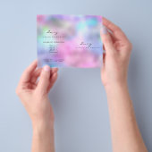 Spark Glitter Makeup Eyelash Printerbrochure Ombre Flyer (Hand)