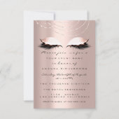 Spark Glitter Ogen Roze Goud  Bruids Sweet 16th Kaart (Voorkant)