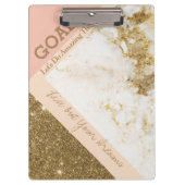 Spark Gold Pink Marble Klembord (Voorkant)