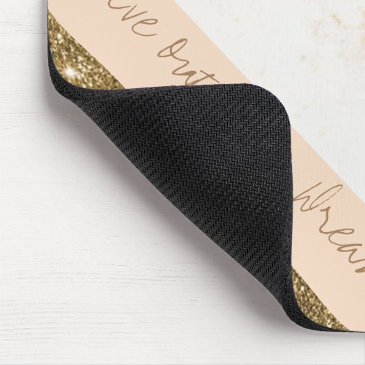 Spark Gold Pink Marble Muismat (Hoek)