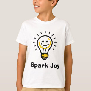 Spark Joy Lichtbol Grafisch Positieve Vibes T-shirt