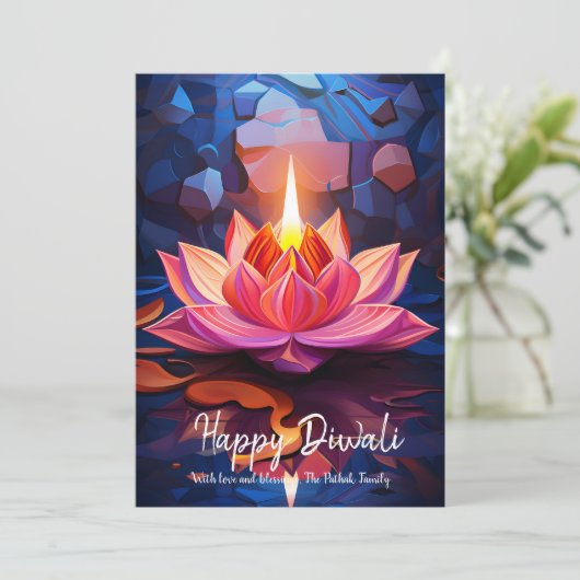 Spark of Grace Diwali card Kaart (Staand voorkant)