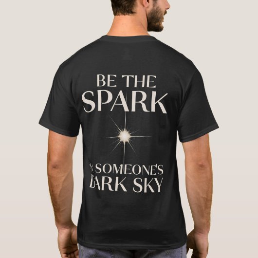Spark of Hope Inspirerend quote -  T-shirt (Achterkant)