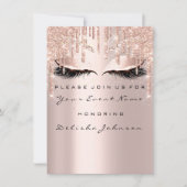 Spark Sweet 16th Glitter Drips Bridal Makeup Kaart (Voorkant)