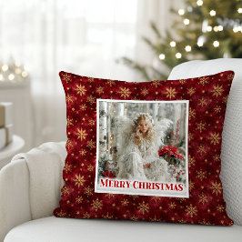 Spark Victorian Angel Red and Gold Holiday Gift Pi Kussen