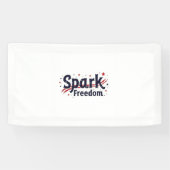 Spark Vrijheid Patriottische Banner (Horizontaal)