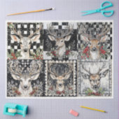 Sparke Deer Squares, Rendieren Tissuepapier (Craft)