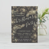 Sparke luxe dennenbranche corporate Christmas Kaart (Staand voorkant)