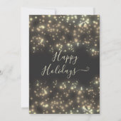 Sparke luxe dennenbranche corporate Christmas Kaart (Achterkant)