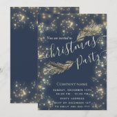 Sparke luxe dennenbranche corporate Christmas Kaart (Voorkant / Achterkant)