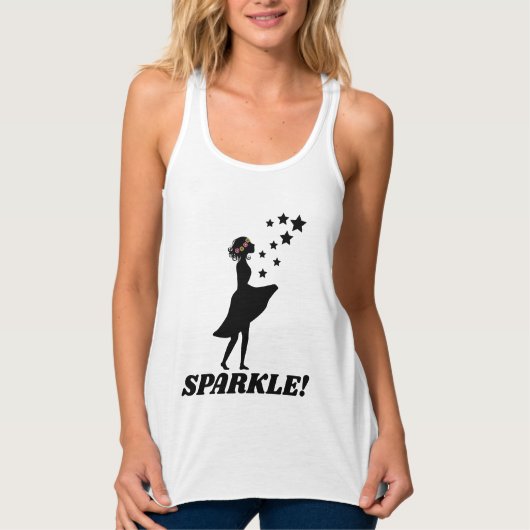 SPARKEL! Dames T-Hemden Tanktop (Voorkant)