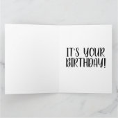 SPARKEL HET IS UW BIRTHDAY OVERGEZICHTE KAART (Binnen)