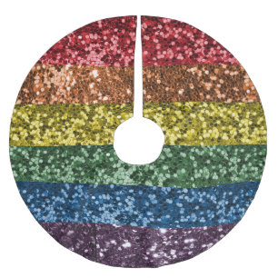 Sparkel Regenboog Nep Glitter Pailletten Glamour Kerstboom Rok