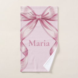 Sparkel Roze Coquette Strik 1ste Handdoek