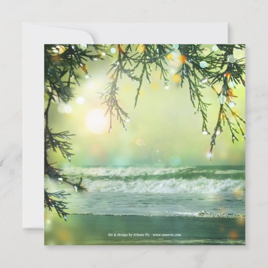 Sparking Beach Post of After Weddenschap Kaart (Achterkant)